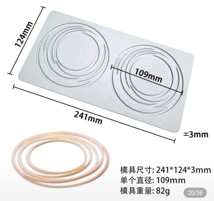 Silicone Mould Chocolate Lace Coil