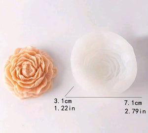 Silicone Mould Peony Rose Flower Medium