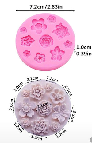 Bundle Deal Silicone Mould Various Flowers