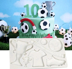 Soccer Theam Silicone Mould
