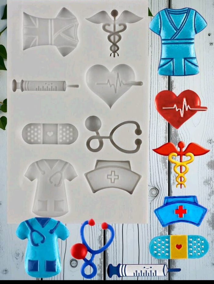 Doctor Nurse Silicone Mould Medical