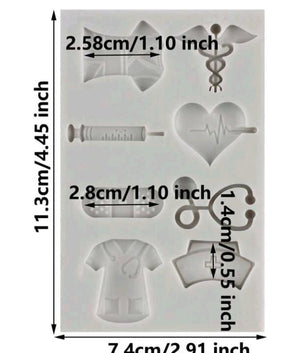 Doctor Nurse Silicone Mould Medical