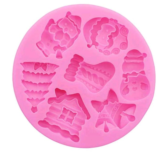 Christmas Multi Silicone Mould