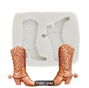 Silicone Mould Cowboy Boots