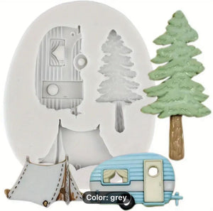 Silicone Mould Camping Theme