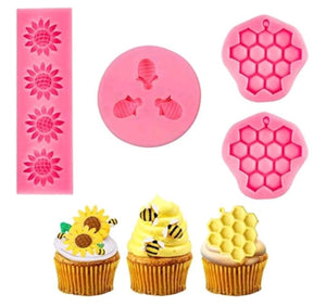 4pc Bundle Deal Silicone Mould Honey Bee Set
