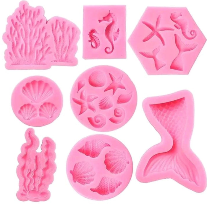 8pc Bundle Deal Silicone Mould Under The sea