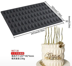 Silicone Mould Small Cubic Lace