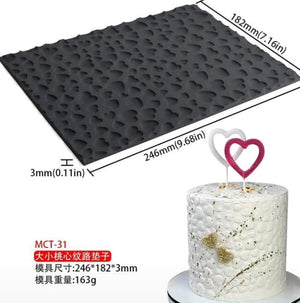 Silicone Mould Heart Cushions Lace