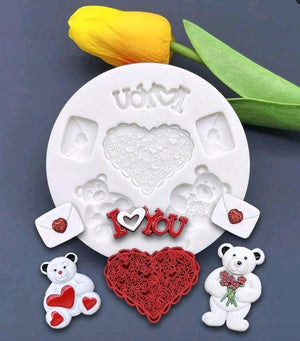 Silicone Mould Valentine Love