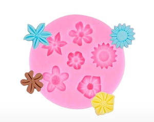 Silicone Mould Tiny Various Flowers