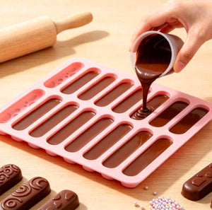 Silicone Mould Finger Chocolate Biscuit