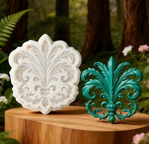 Silicone Mould Floral European Feather