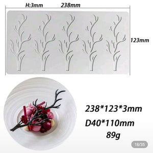 Silicone Mould Chocolate Lace Branches