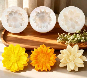 3pc Silicone Mould Mini Sunflowers
