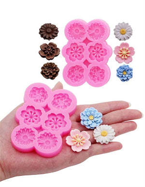 Silicone Mould Various Flowers