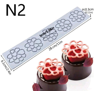 Silicone Mould Chocolate Lace Hearts