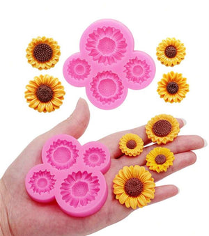 Silicone Mould Flower Diasy Sunflower