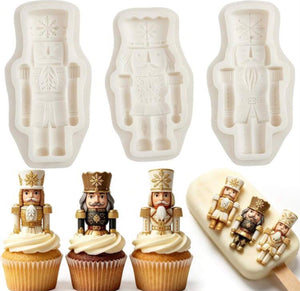 Silicone Mould 3pc Nutcracker