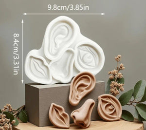 Silicone Mould Abstract Human Face Facial Features