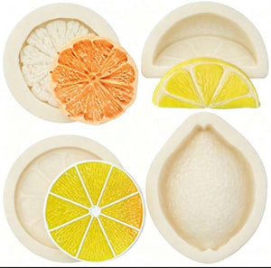 Silicone Mould 4pc Lemon Slice