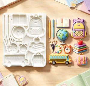 Silicone Mould School Stationery