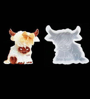 Silicone Mould Resin Cow