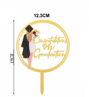 Nr474 Congratulations Acrylic Cake Topper