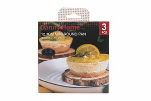 12.3cm Mini Round Pan 3pc