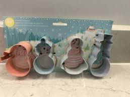 4pc Metal Cutter  Christmas Snowman