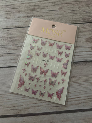 Nail Art Sticker Butterfly MO-171