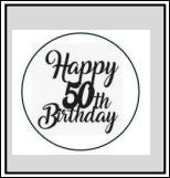 ST018 50th Cupcake Stamp