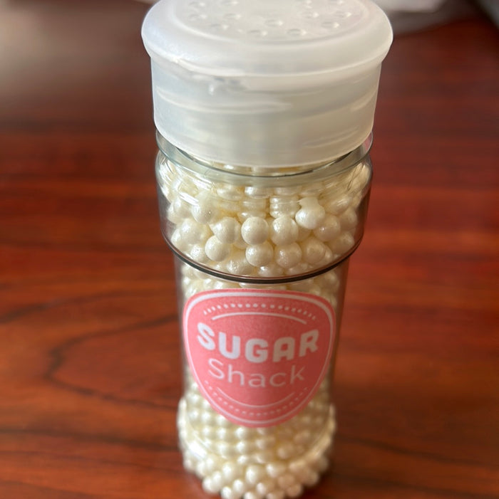 Sugar Shack Sugar Metalic Pearl White 100g