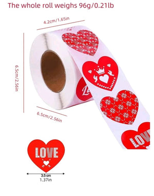 C Valentine Sticker Roll