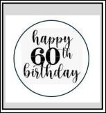 ST019 60th Cupcake Stamp
