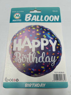 Happy Birthday Foil Balloon 18"