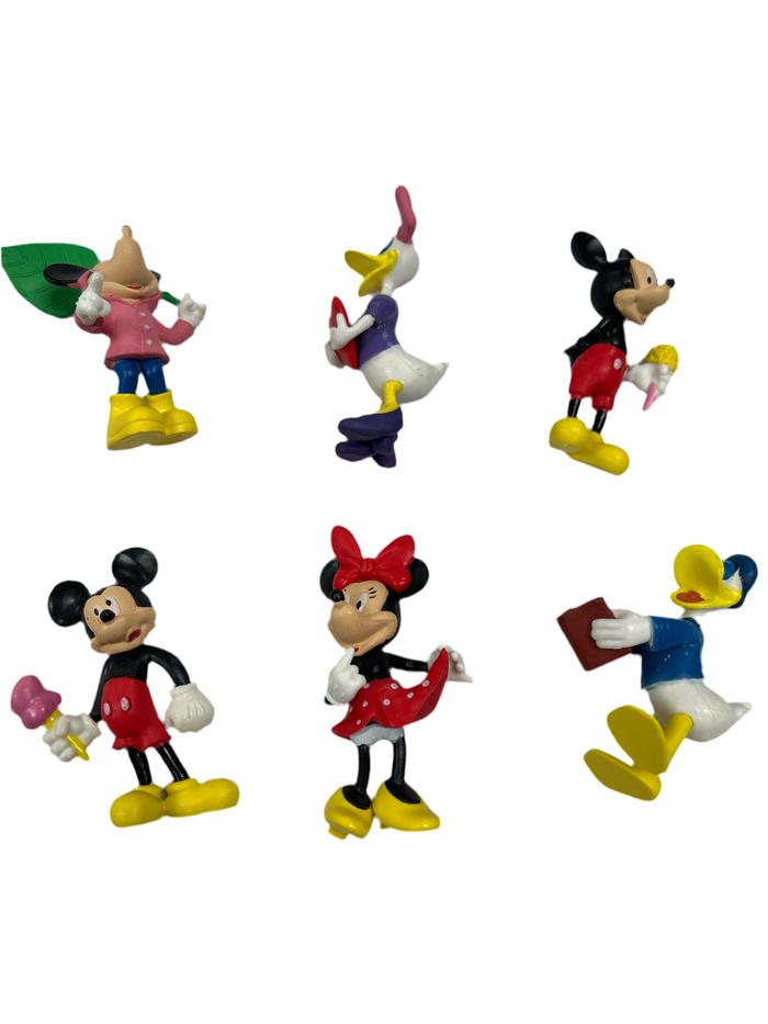 Mickey and minnie Mouse plastic figurines 6cm