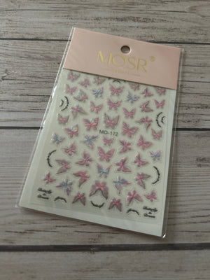 Nail Art Sticker Butterfly MO-172