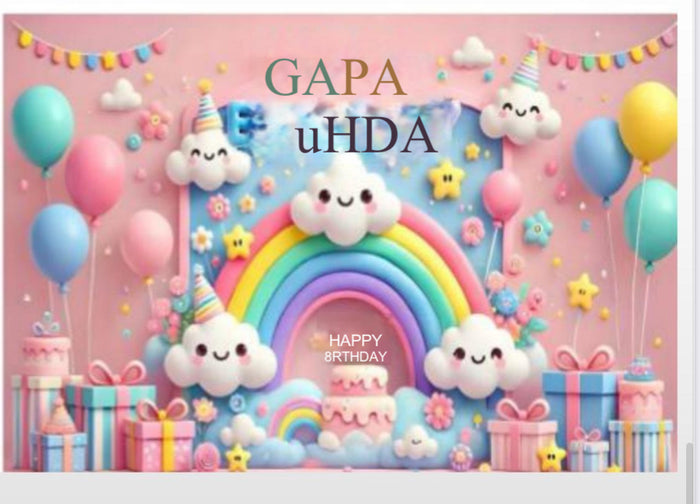 Rainbow Cloud Birthday Cloth Party Backdrop 70x100cm