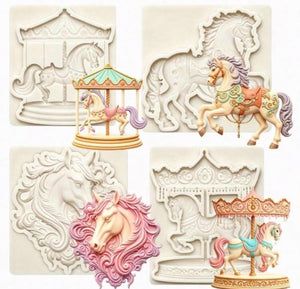 4pc Bundle Deal Silicone Mould Carousel Set