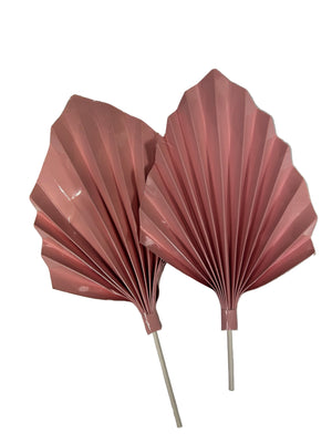 Pink Paper Fan Cake Topper
