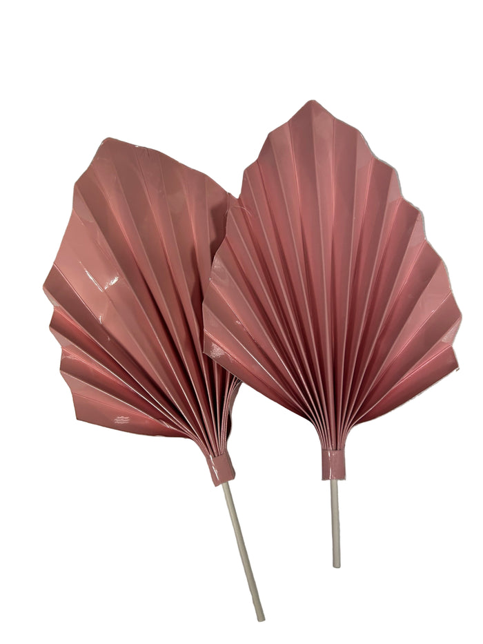 Pink Paper Fan Cake Topper
