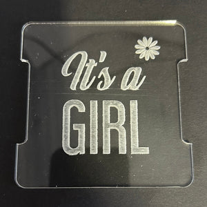 Impression Disc Tile Happy It's a Girl