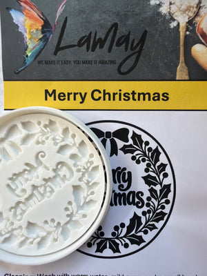 ST264 Cupcake Stamp Merry Christmas