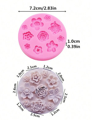 Silicone Mould Various Tiny Flowers