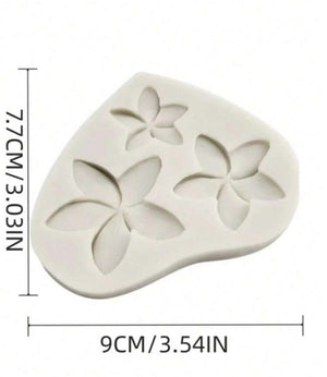 Silicone Mould Frangipani Hawaiin Flower