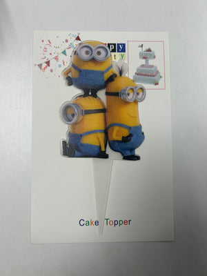 Nr115 Acrylic Cake Topper Minion