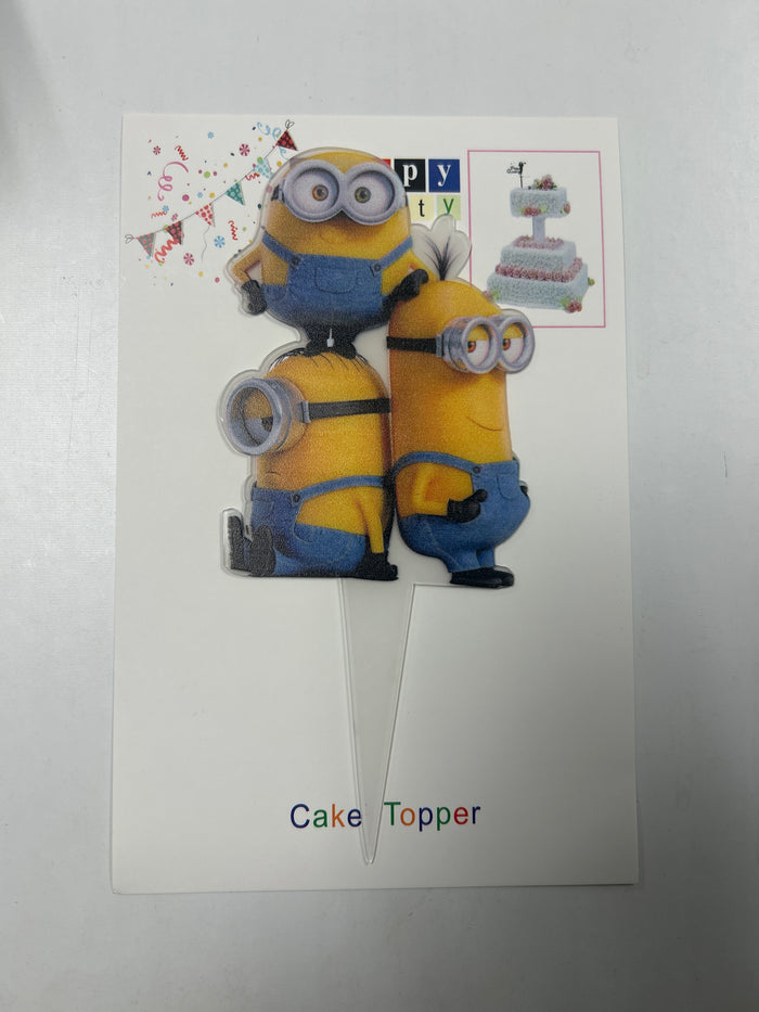 Nr115 Acrylic Cake Topper Minion