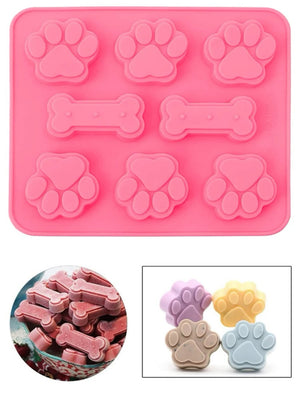 Silicone mould Paw and dog bone