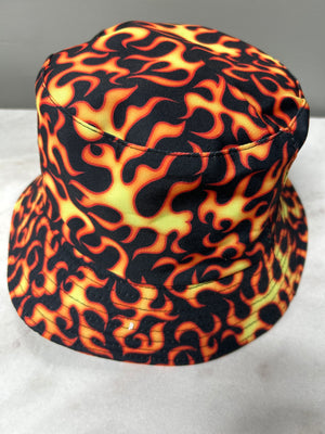 Unisex fun bucket hat fire